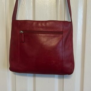 The Sak red leather crossbody bag